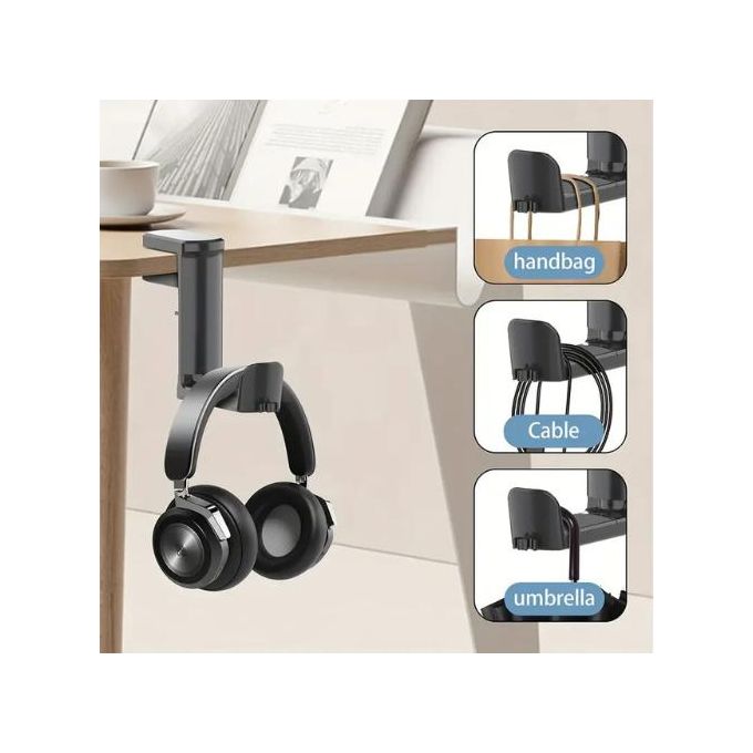 Rotating headphone holder and hanger