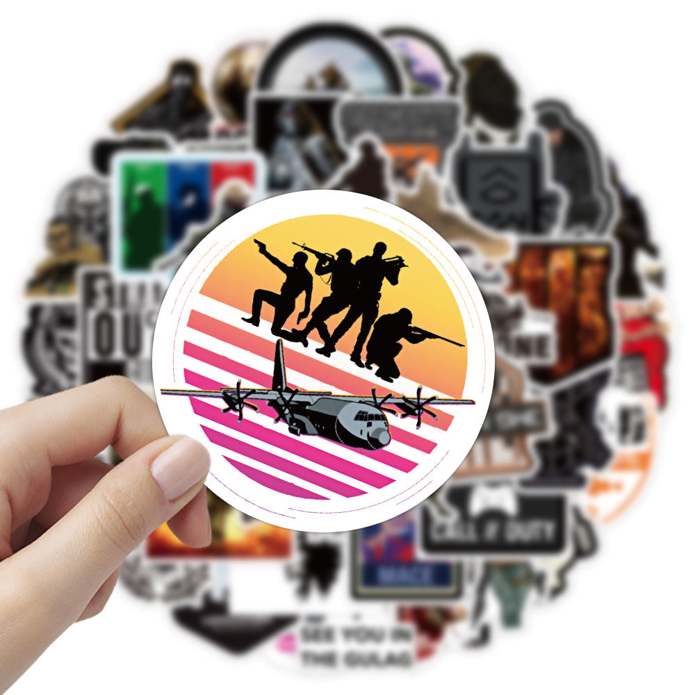 50pcs Call of Duty Stickers for Laptops, Phones, Cars and More